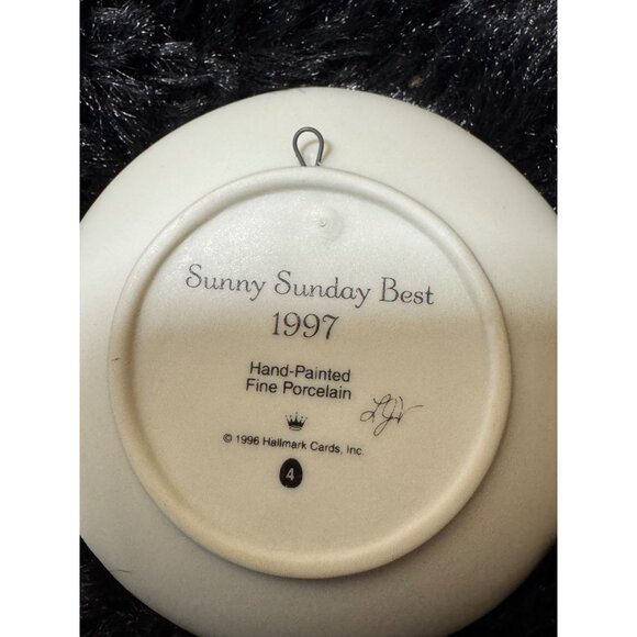 1997 Hallmark Keepsake Sunny Sunday Best Collectors Plate Hand-Painted - Picture 4 of 7